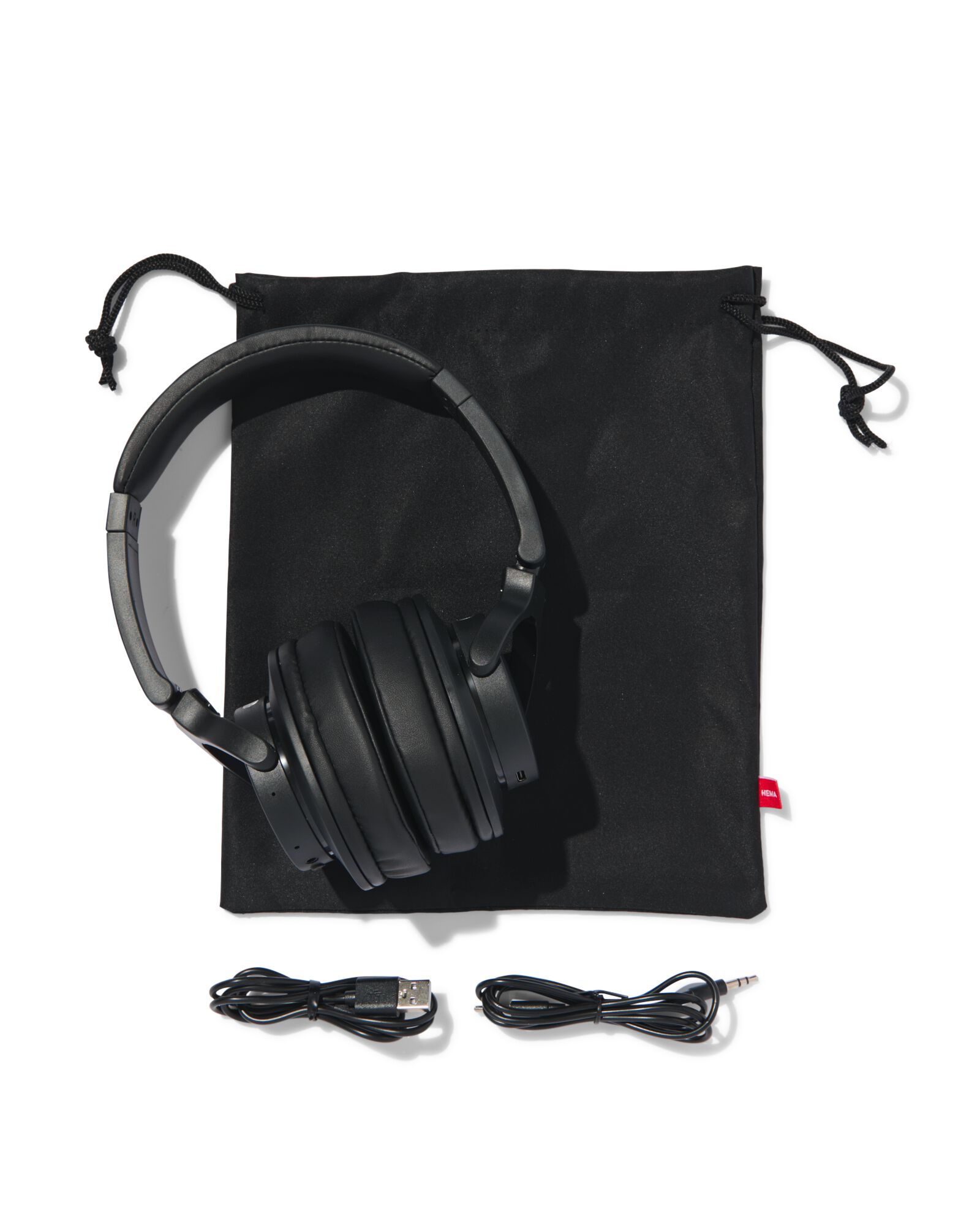 draadloze koptelefoon met noise cancelling zwart - 39620037 - HEMA