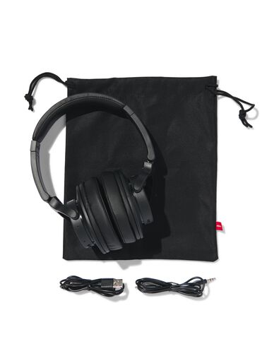 draadloze koptelefoon met noise cancelling zwart - 39620037 - HEMA