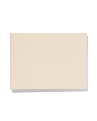 Fotoalbum, 18 x 24 cm, Leinen, ecru - 14650225 - HEMA