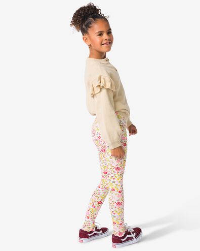 leggings enfants c&ocirc;tel&eacute;s &agrave; fleurs - lot de 2 violet violet - 30829604PURPLE - HEMA