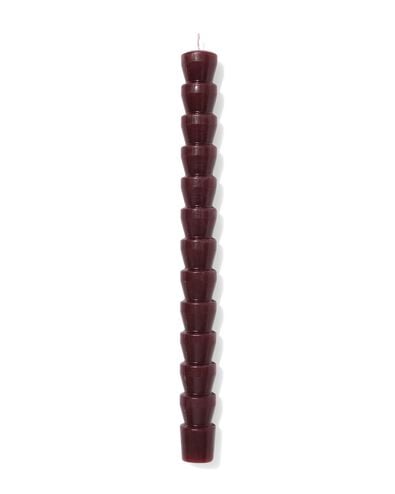 bougie longue ⌀2,2x25cm diabolo rouge fonc&eacute; - 13506123 - HEMA
