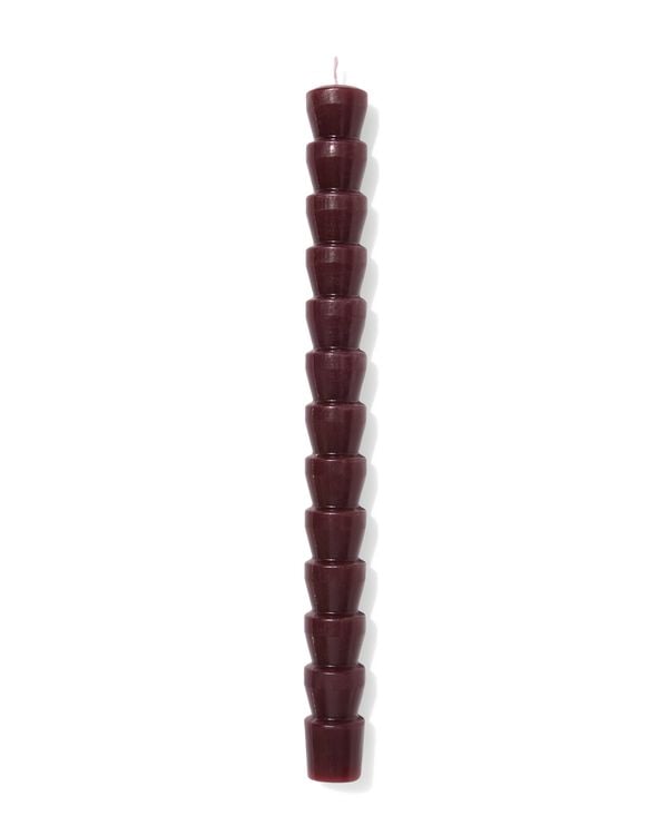 bougie longue ⌀2,2x25cm diabolo rouge fonc&eacute; - 13506123 - HEMA