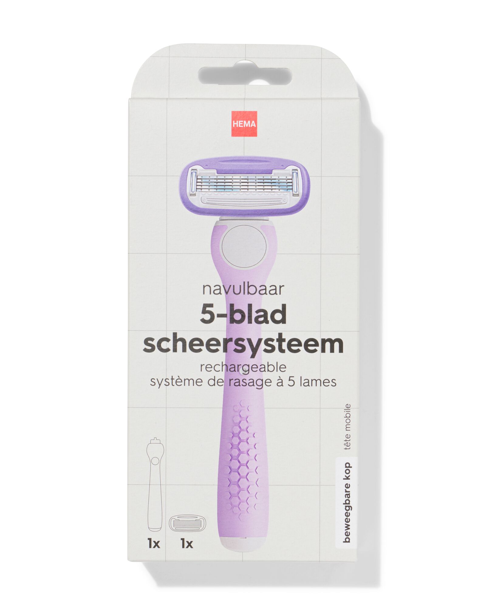 syst&egrave;me de rasage femme 5 lames - 11933000 - HEMA