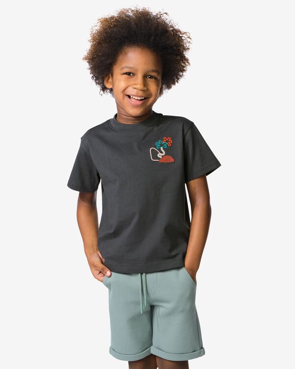 kinder T-shirt bomen donkergrijs donkergrijs - 30717801DARKGREY - HEMA