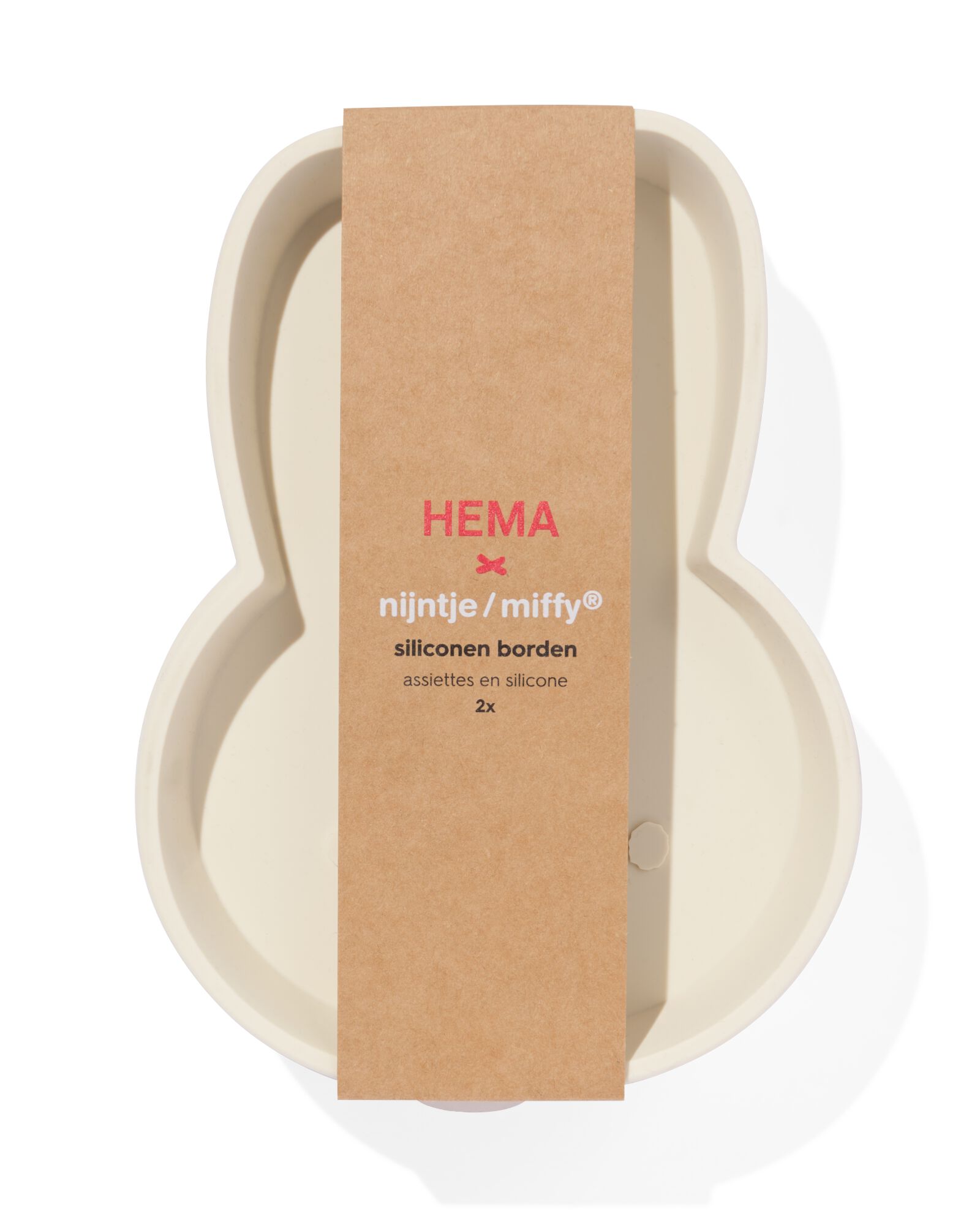 assiettes Miffy en silicone - lot de 2 - 14250161 - HEMA