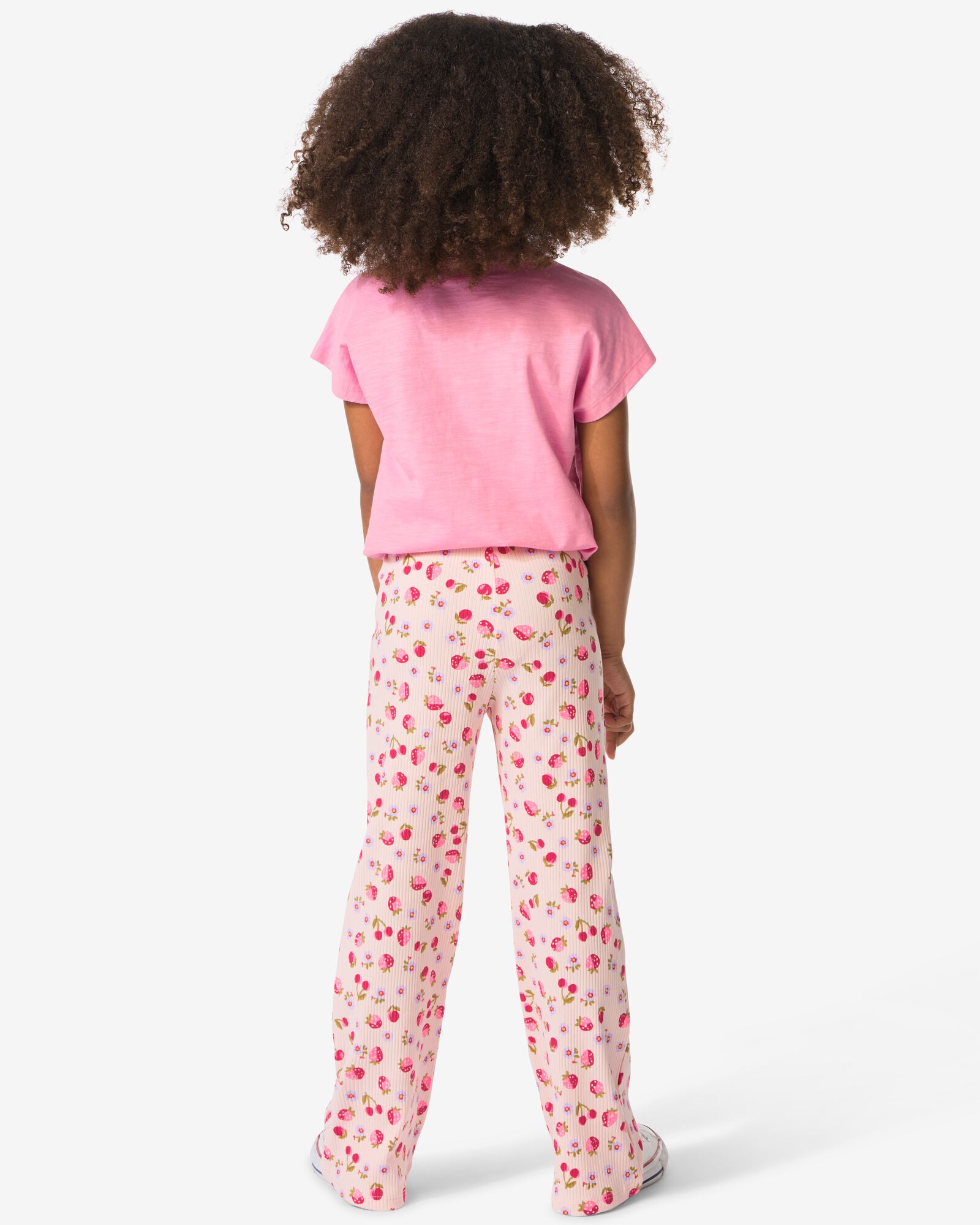 legging enfant bootcut c&ocirc;tel&eacute; fraises rose rose - 30842119PINK - HEMA