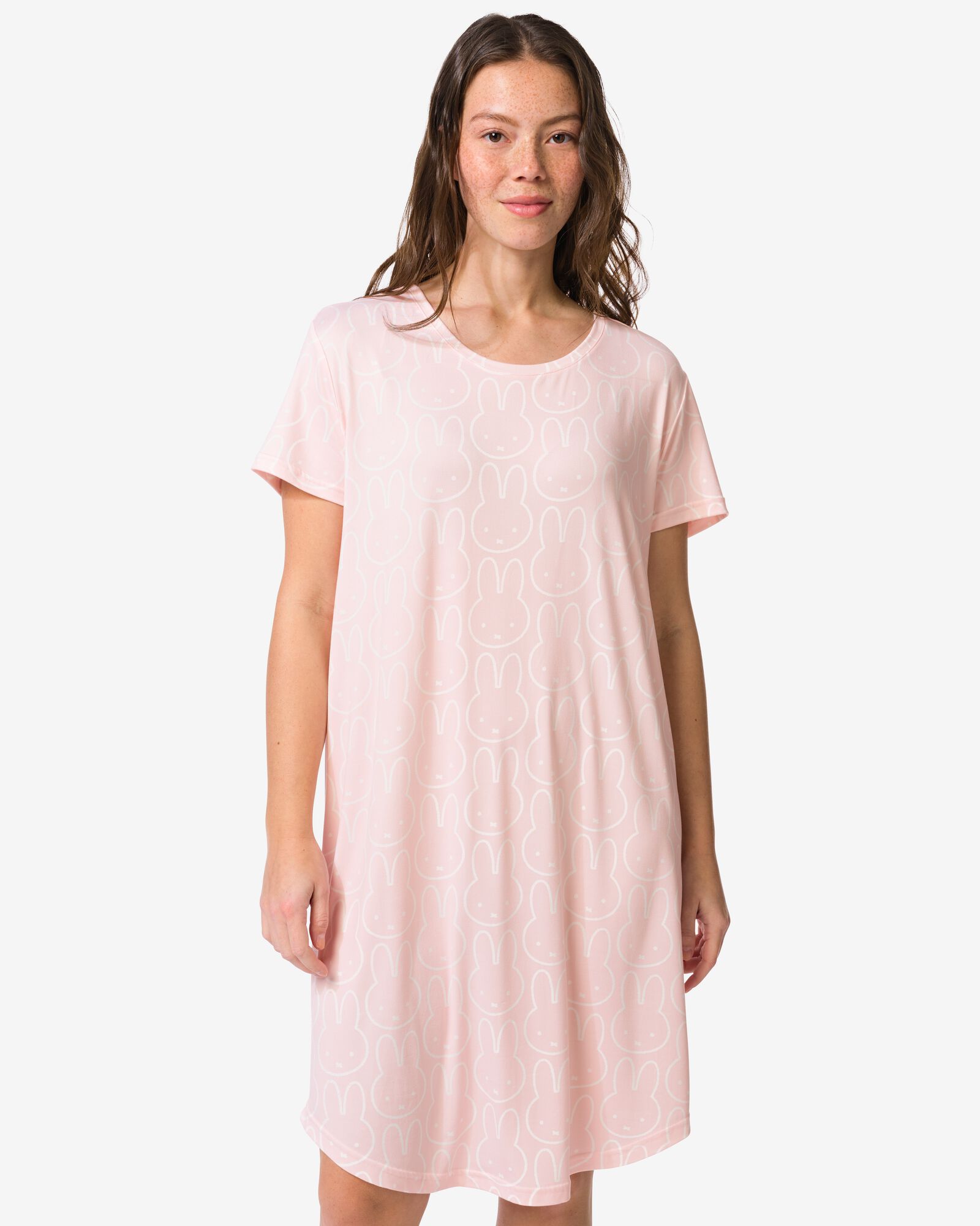 chemise de nuit femme Miffy jersey rose p&acirc;le rose p&acirc;le - 23401445LIGHTPINK - HEMA