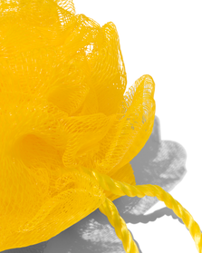 éponge de bain fleur Ø15cm jaune - 11820012 - HEMA