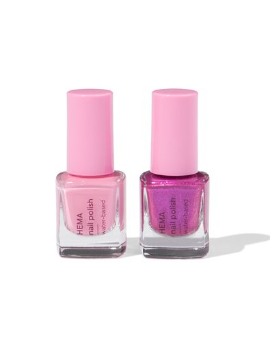 vernis &agrave; ongles enfant &agrave; base d'eau rose-violet - 2 pi&egrave;ces - 11270101 - HEMA
