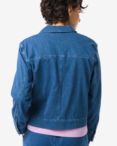 damesjack Eveline denim middenblauw middenblauw - 36205380MIDBLUE - HEMA