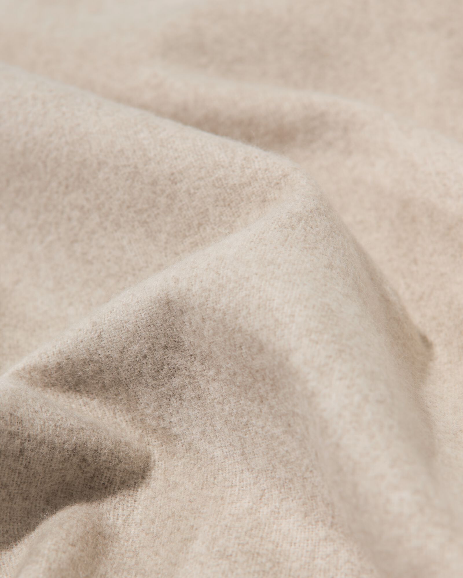 housse de couette 240x200/220cm flanelle m&eacute;lange greige - 5700221 - HEMA