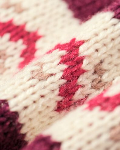 pull femme Oona graphique bordeaux - 36205870BURGUNDYRED - HEMA