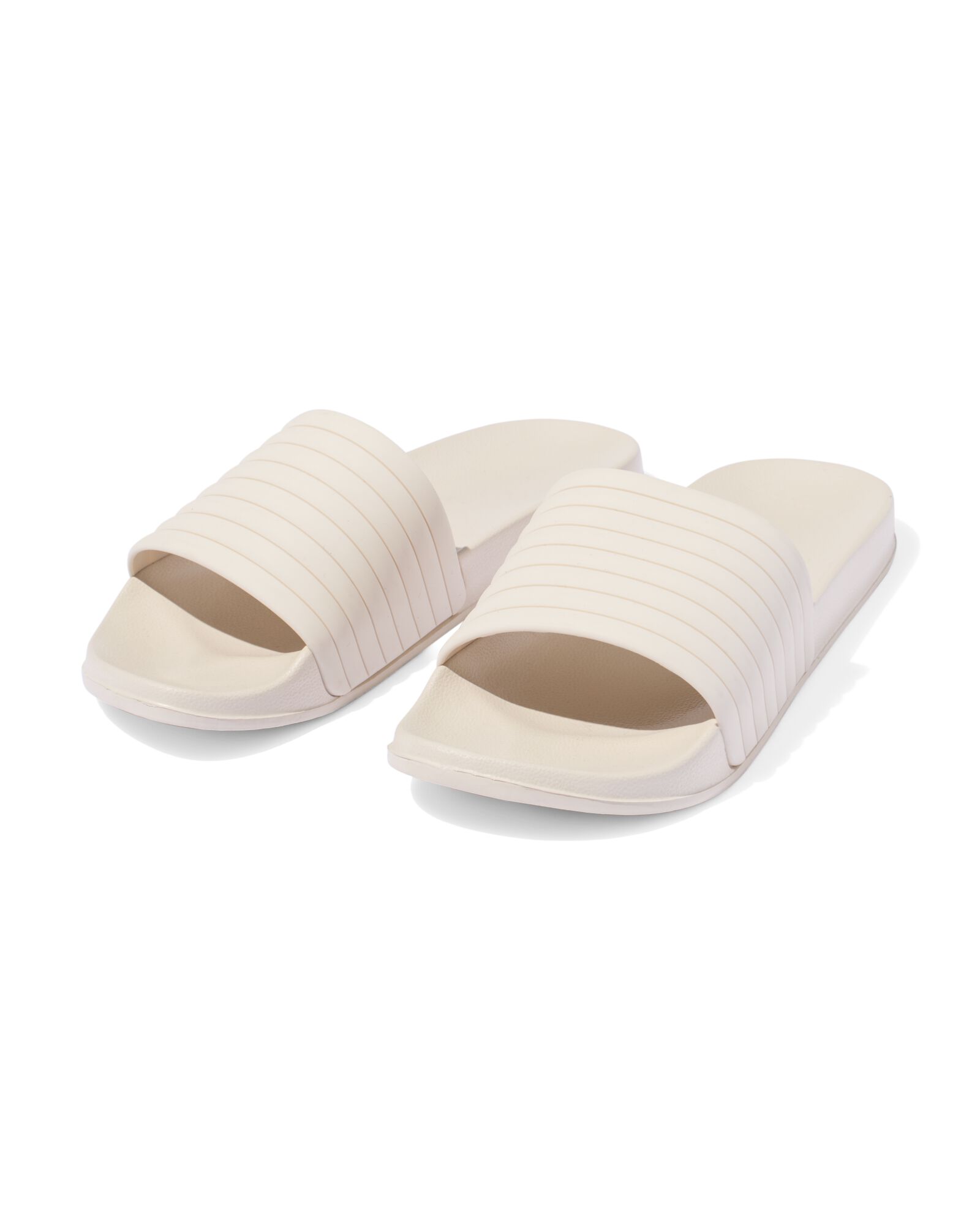 Damen-Badeslipper mit Rippband eierschalenfarben eierschalenfarben - 34880060OFFWHITE - HEMA