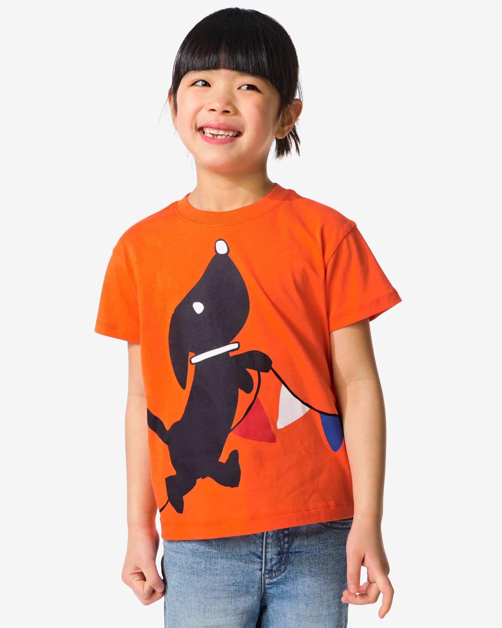t-shirt enfant Takkie et Siepie F&ecirc;te du Roi orange orange - 30713603ORANGE - HEMA
