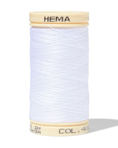 fil &agrave; coudre coton 500m blanc - 1461500 - HEMA