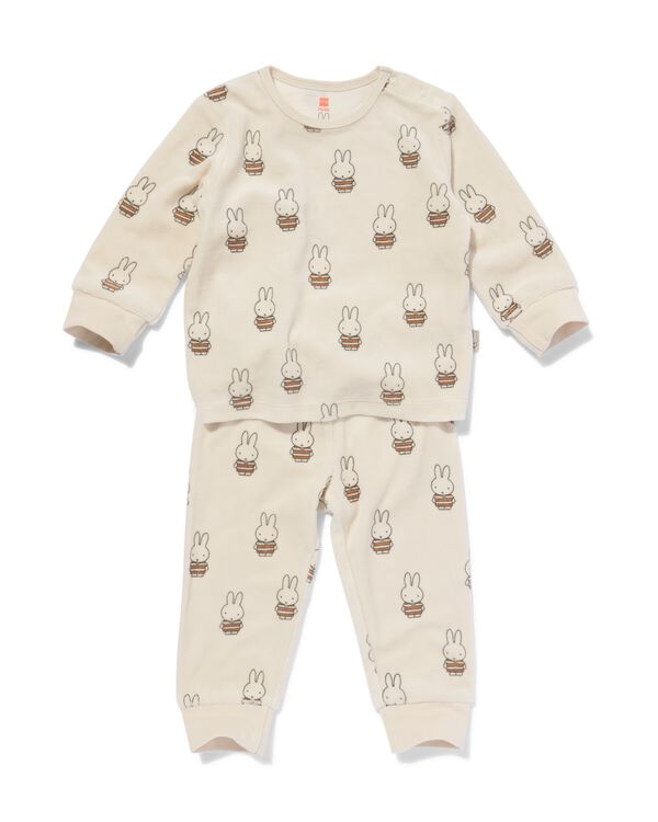Miffy-Pyjama, Velours eierschalenfarben eierschalenfarben - 1000032398 - HEMA