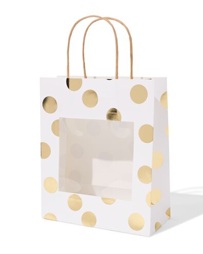 cadeautas M met venster stippen - 14793268 - HEMA