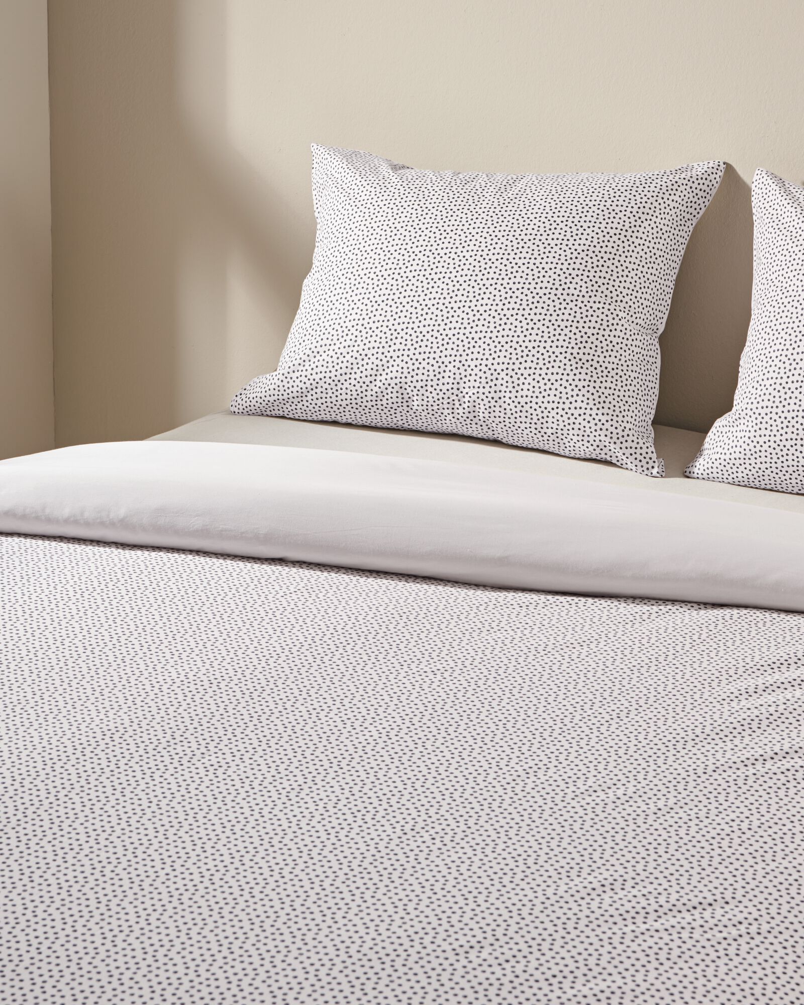 housse de couette 200x200/220cm coton doux pois - 5790156 - HEMA