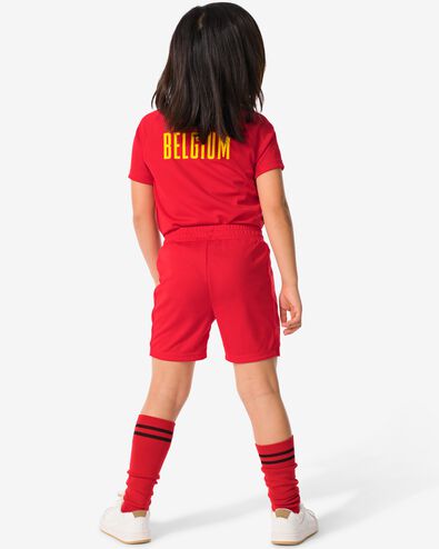 kinder korte sportbroek België rood rood - 36030608RED - HEMA