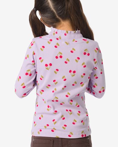 kinder T-shirt rib fruit lichtpaars lichtpaars - 30828306LIGHTPURPLE - HEMA