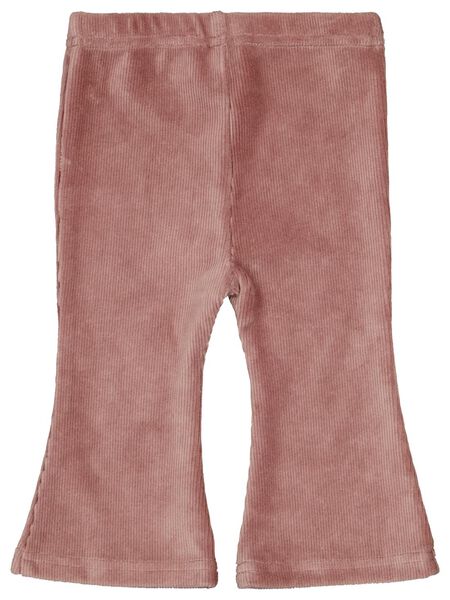 Baby-Leggings, Schlaghosenschnitt, gerippt rosa rosa - 1000026241 - HEMA