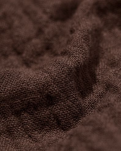 damesblouse Kai crinkle mousseline donkerbruin donkerbruin - 36304370DARKBROWN - HEMA