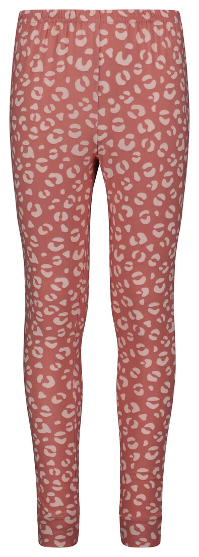 kinder pyjama micro animal roze - 1000028987 - HEMA