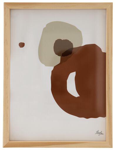 fotokader 15x20cm notenkleur massief hout 15 x 20 hout - 13622010 - HEMA