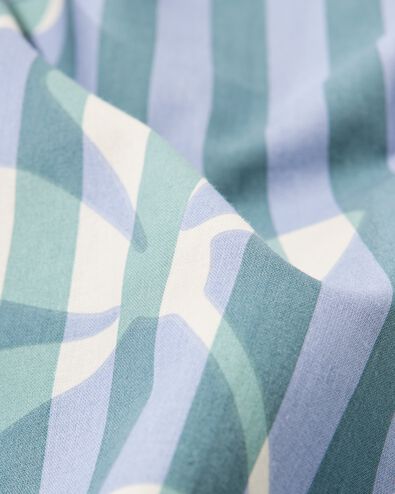 Bettbezug 200 &times; 200/220 cm, weiche Baumwolle, gestreift, gr&uuml;n-blau - 5720205 - HEMA