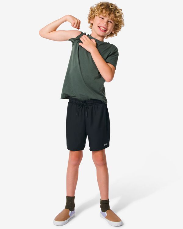 pantalon de sport court enfant noir noir - 36090369BLACK - HEMA