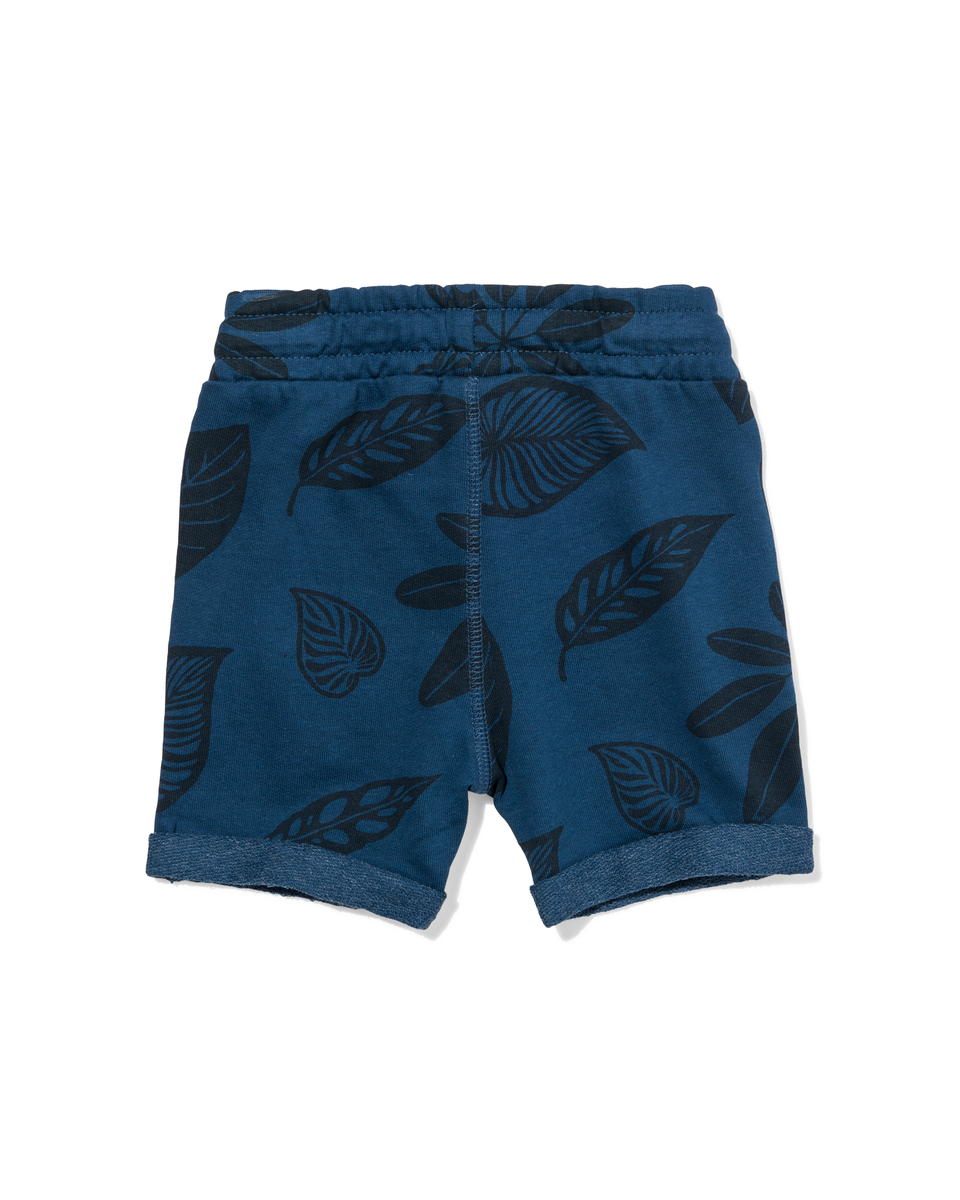 2 shorts sweat enfant bleu foncé 110/116 - 30780633 - HEMA
