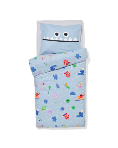 housse de couette pour enfant 120x150cm monstres en flanelle - 5700251 - HEMA