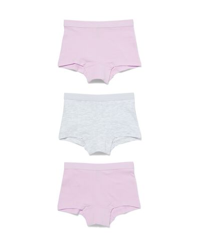 kinderboxers katoen/stretch - 3 stuks lila lila - 19357830LILAC - HEMA
