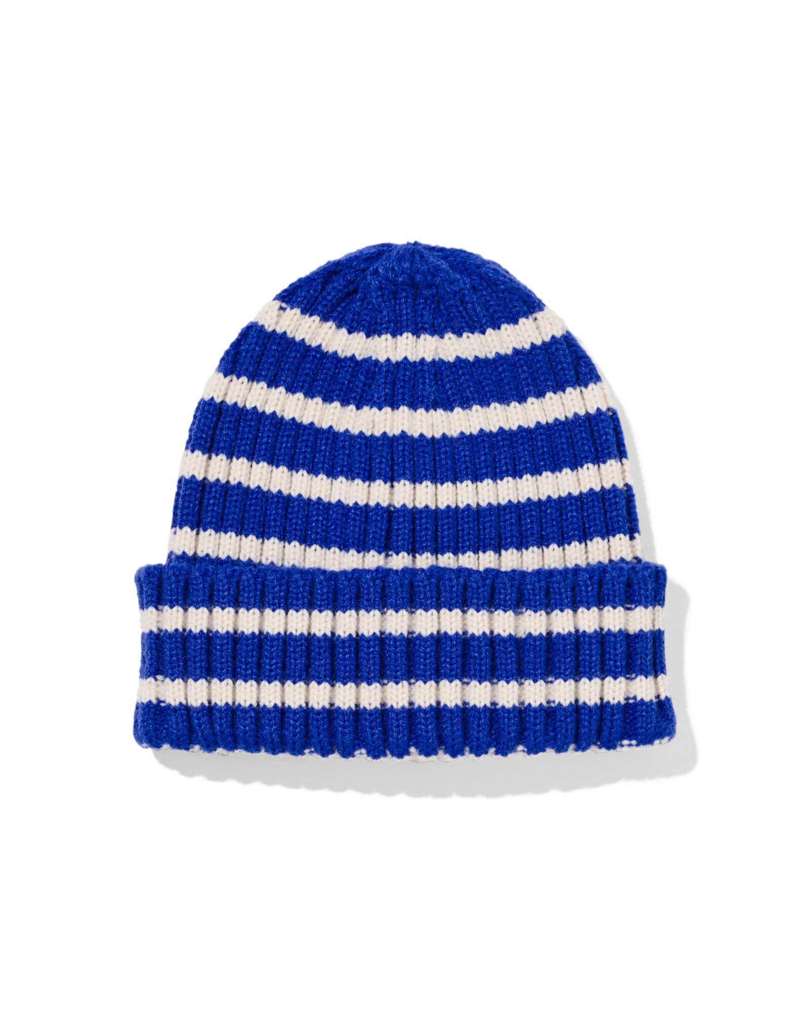 bonnet nervur&eacute; &agrave; rayures bleu bleu - 33200355BLUE - HEMA