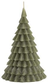 kaars kerstboom 16cm groen - 25170081 - HEMA