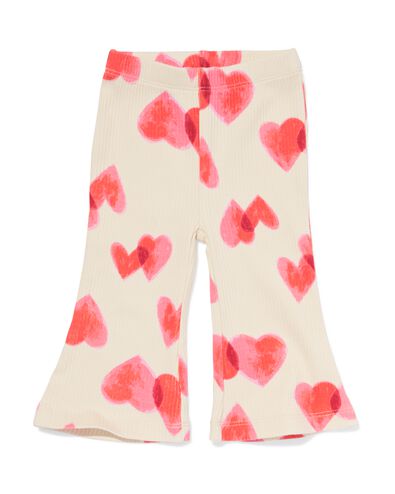 Ausgestellte Baby-Leggings mit Herzchen ecru - 33042570ECRU - HEMA