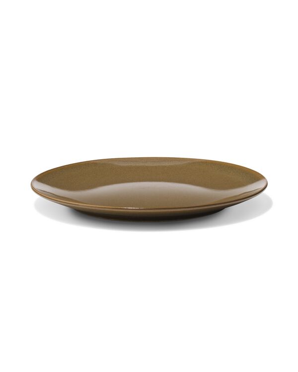 petite assiette &Oslash;20,5 cm Monaco &eacute;mail r&eacute;actif brun fonc&eacute; - 9650210 - HEMA