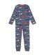 pyjama enfant voitures de course bleu 158/164 - 23071687 - HEMA