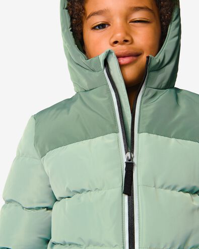 manteau enfant avec capuche vert 158/164 - 30767961 - HEMA
