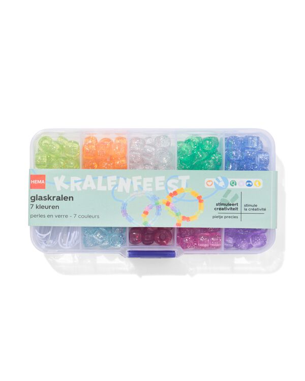 glaskralen 7 kleuren - 15900406 - HEMA