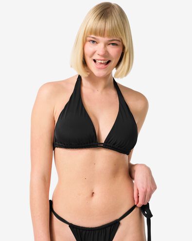 Damen-Triangel-Bikinioberteil schwarz - 22351880BLACK - HEMA