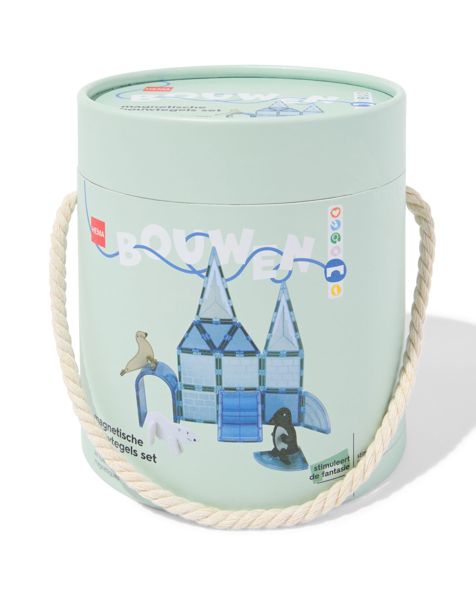 magnetische bouwtegels Noordpool 20-delig - 15100306 - HEMA