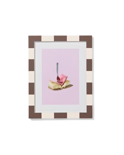 cadre photo 15x20 cm bois rayures - 13626049 - HEMA