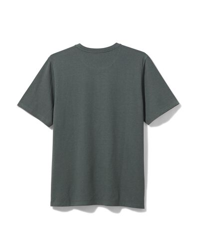 Herren-Loungeshirt, mit Bambus grün M - 23661332 - HEMA