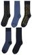 5 paires de chaussettes homme rayures noir - 1000025584 - HEMA