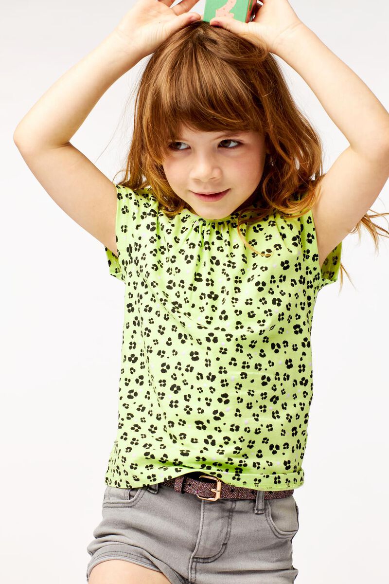 Kinder-T-Shirt, Animal gelb 134/140 - 30865847 - HEMA