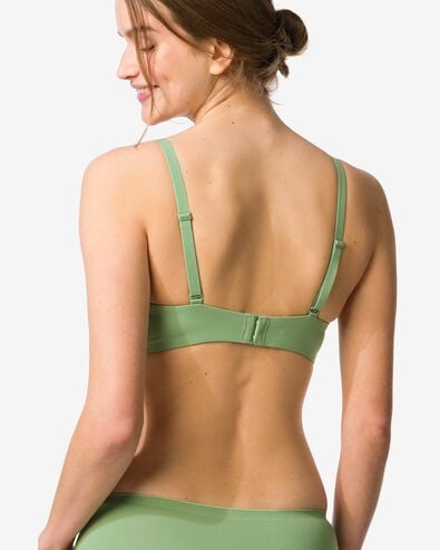 voorgevormde bh zonder beugel micro groen - 21805720GREEN - HEMA