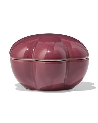 opbergbakje 12x11x7.5cm keramiek bloemvorm paars - 13325092 - HEMA