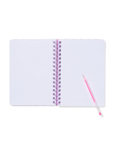 carnet A5 lignes rayures - 14144404 - HEMA