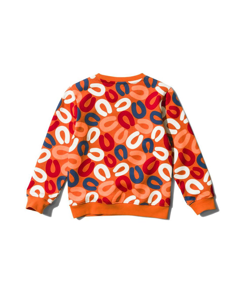 Kinder-Sweatshirt, WM, Rauchwürste orange - 1000029273 - HEMA